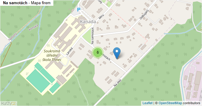 Na samotách - mapa firem