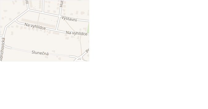 Na vyhlídce v obci Třinec - mapa ulice