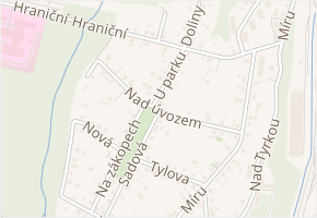 Nad úvozem v obci Třinec - mapa ulice
