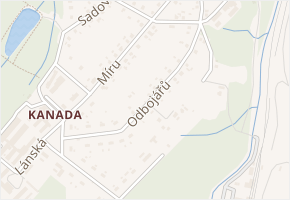 Odbojářů v obci Třinec - mapa ulice