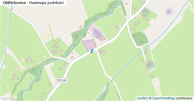 Oldřichovice - mapa podnikání