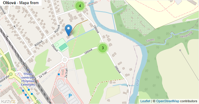 Olšová - mapa firem