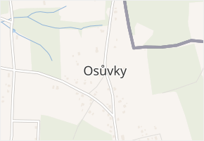 Osůvky v obci Třinec - mapa části obce