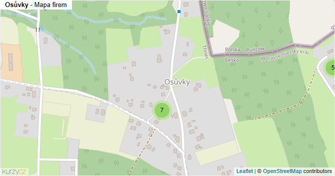 Osůvky - mapa firem