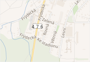 Rovná v obci Třinec - mapa ulice
