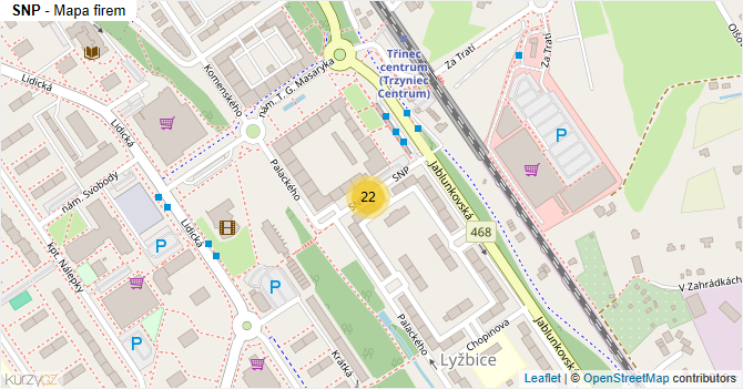 SNP - mapa firem