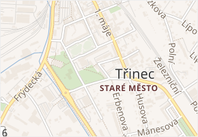 Třanovského v obci Třinec - mapa ulice