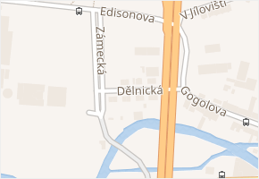 Dělnická v obci Trmice - mapa ulice