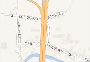 Gogolova v obci Trmice - mapa ulice