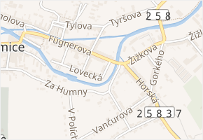 Havlíčkova v obci Trmice - mapa ulice