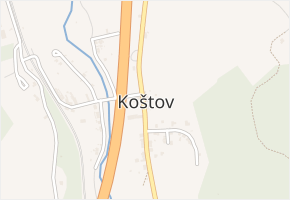 Koštov v obci Trmice - mapa ulice