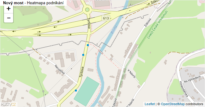 Nový most - mapa podnikání