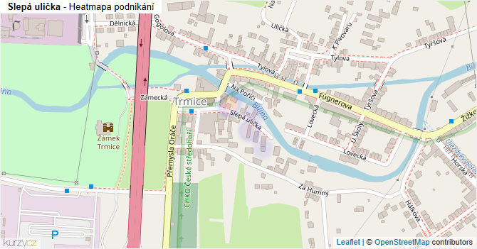 Slepá ulička - mapa podnikání