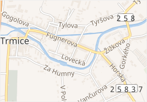 U Školy v obci Trmice - mapa ulice