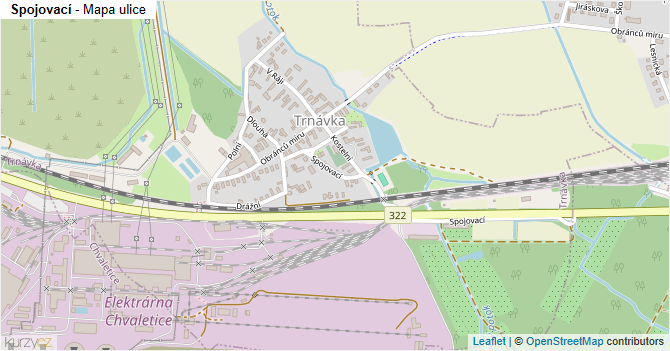 Spojovací - mapa ulice