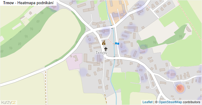 Trnov - mapa podnikání