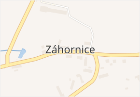 Záhornice v obci Trnov - mapa části obce
