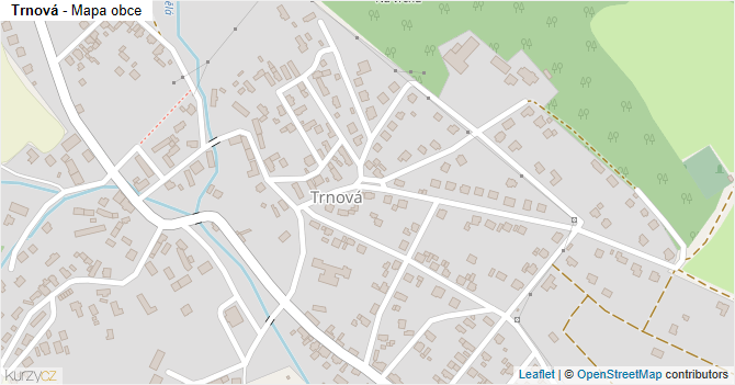 Trnová - mapa obce