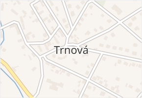 Trnová v obci Trnová - mapa části obce