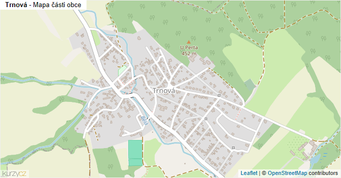 Trnová - mapa části obce