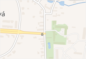 Trnová v obci Trnová - mapa části obce