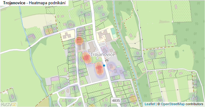 Trojanovice - mapa podnikání