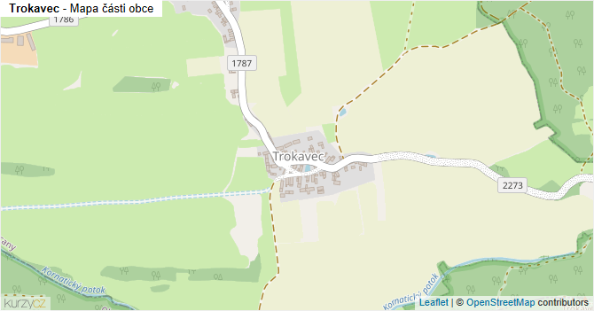 Trokavec - mapa části obce