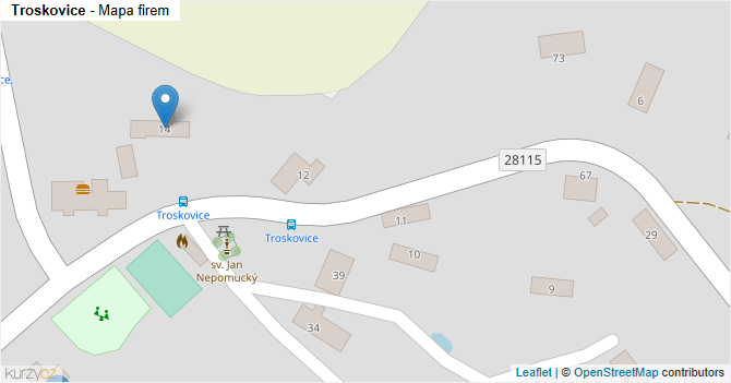 Troskovice - mapa firem