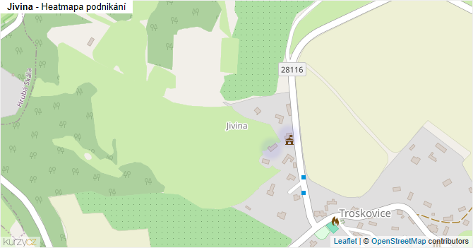 Jivina - mapa podnikání