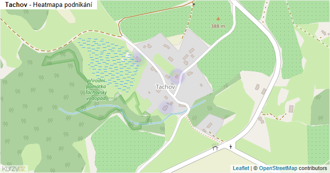 Tachov - mapa podnikání