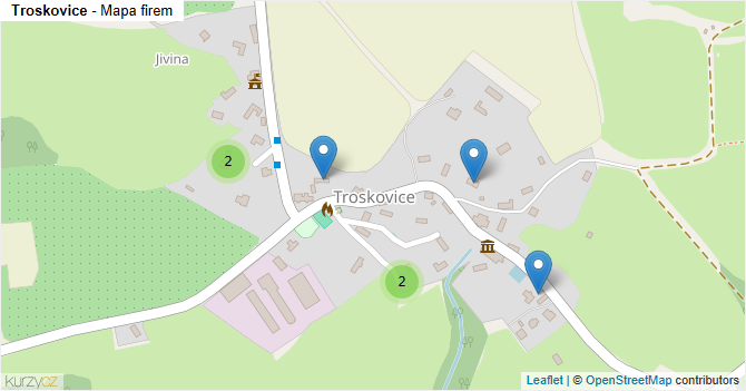 Troskovice - mapa firem