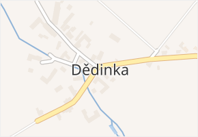 Dědinka v obci Troubelice - mapa části obce