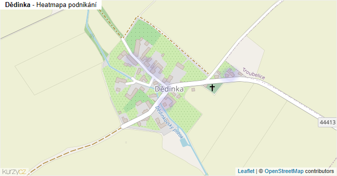 Dědinka - mapa podnikání