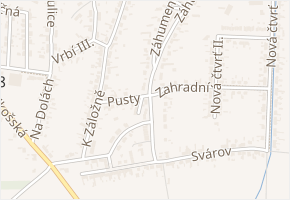 Chobotov v obci Troubky - mapa ulice