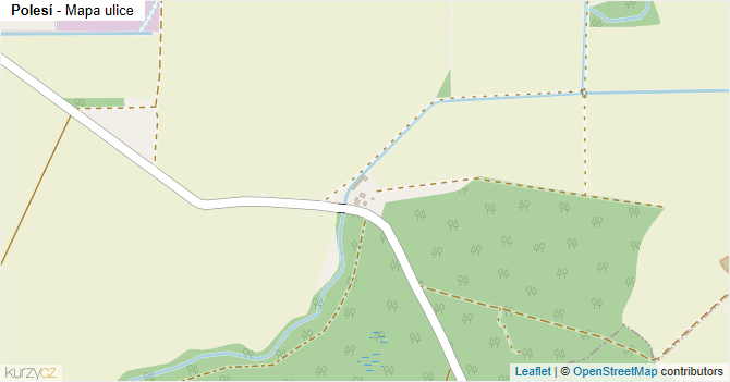 Polesí - mapa ulice