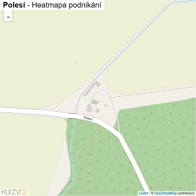 Mapa Polesí - Firmy v ulici.