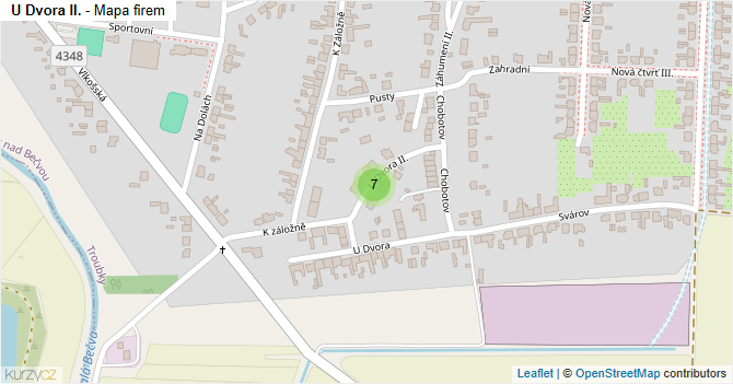 U Dvora II. - mapa firem