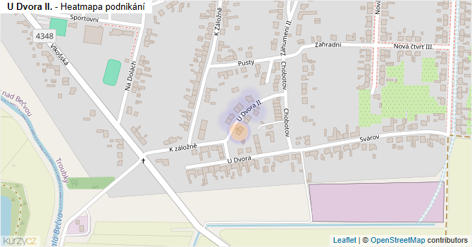 U Dvora II. - mapa podnikání