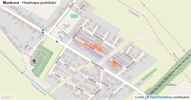 Munkova - mapa podnikání