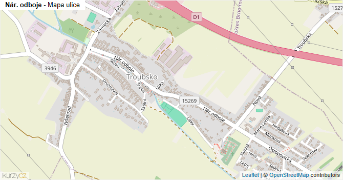 Nár. odboje - mapa ulice