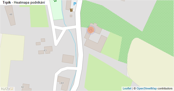 Trpík - mapa podnikání