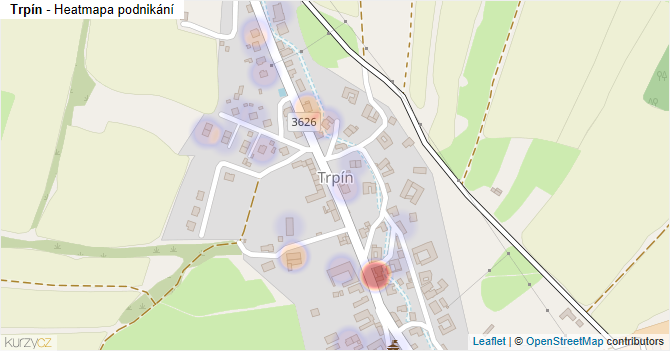 Trpín - mapa podnikání