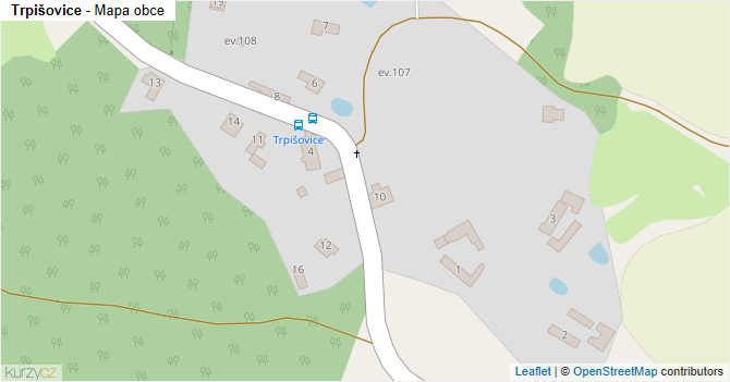 Trpišovice - mapa obce