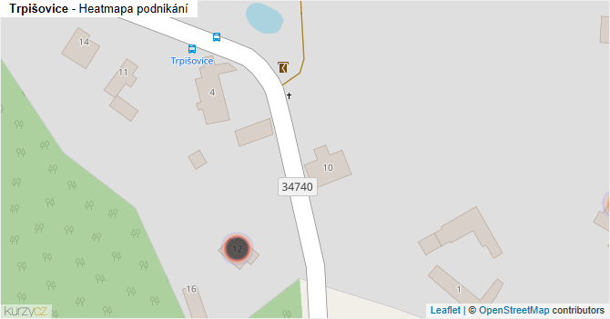 Trpišovice - mapa podnikání