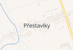 Přestavlky v obci Tršice - mapa části obce