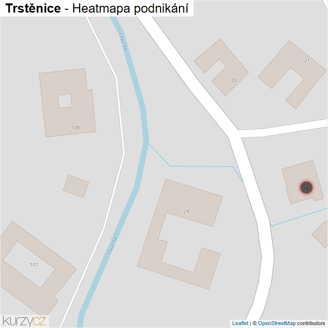 Mapa Trstěnice - Firmy v obci.