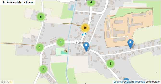 Třtěnice - mapa firem