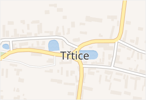 Třtice v obci Třtice - mapa části obce