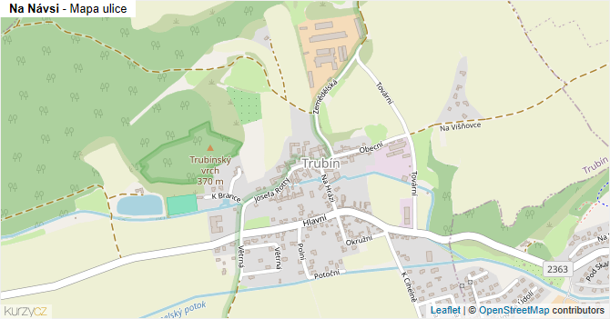 Na Návsi - mapa ulice