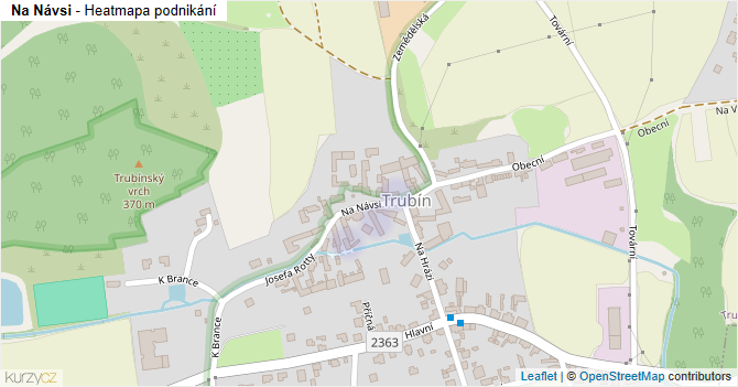 Na Návsi - mapa podnikání